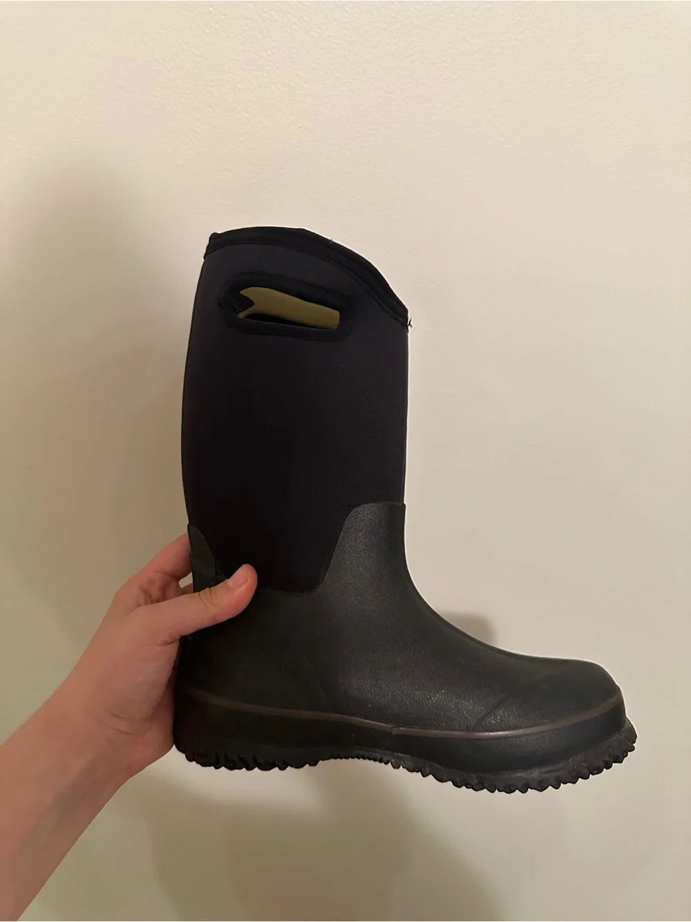 BOGS Kids' Classic High Handles Boot - Black , -30 degrees rated Size 4